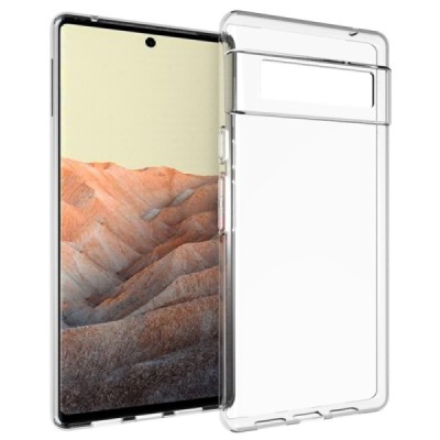 Твердый силиконовый чехол (TPU) для Google Pixel 6 Pro - прозрачный | Vacins.lv