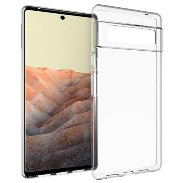 Твердый силиконовый чехол (TPU) - прозрачный (Pixel 6 Pro)