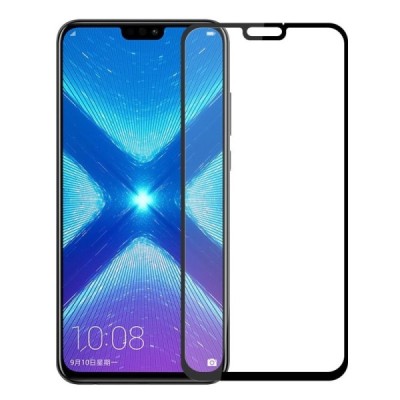 Huawei Honor 8X Mofi Tempered Glass melns ekrāna aizsargstikls | Vacins.lv