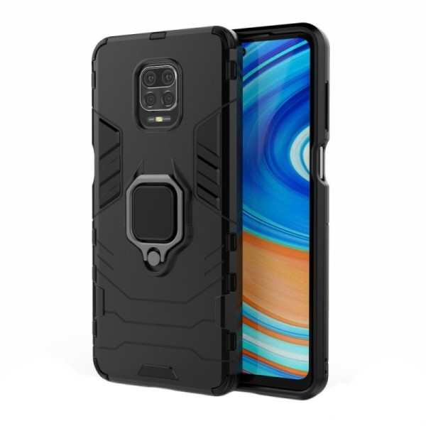 „Kickstand“ pastiprinātas aizsardzības apvalks - melns (Redmi Note 9 Pro)