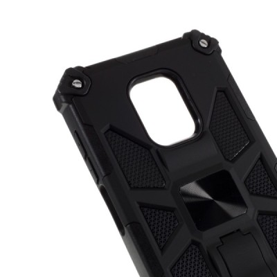 Xiaomi Redmi Note 9 Pro „Armor“ Magnetic Kickstand усиленный защитный чехол - чёрный | Vacins.lv