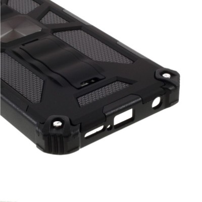 Xiaomi Redmi Note 9 Pro „Armor“ Magnetic Kickstand усиленный защитный чехол - чёрный | Vacins.lv