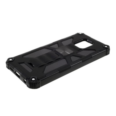 Xiaomi Redmi Note 9 Pro „Armor“ Magnetic Kickstand усиленный защитный чехол - чёрный | Vacins.lv