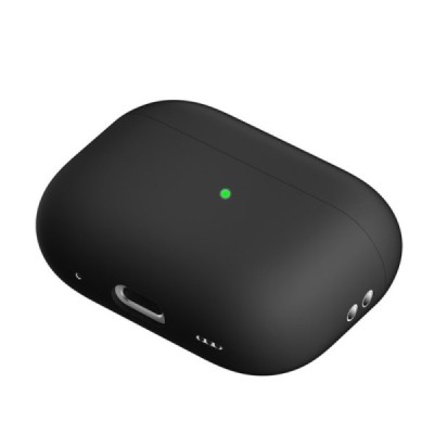 AirPods Pro 2 силиконовый черный чехол для наушников | Vacins.lv