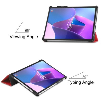 Lenovo Tab P11 Pro 11.2" Gen 2 красный кожаный чехол-книжка (складной) | Vacins.lv
