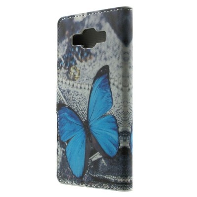 „Butterfly“ Samsung Galaxy A5 (A500F) krasains ādas maciņš | Vacins.lv