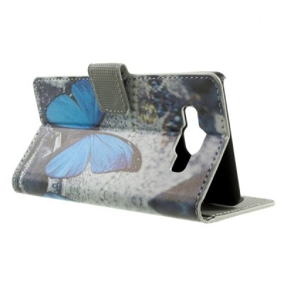 „Butterfly“ Samsung Galaxy A5 (A500F) krasains ādas maciņš | Vacins.lv