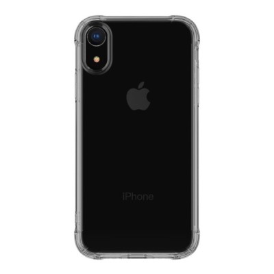 Apple iPhone Xr „Leeu“ усиленная защита, твердый силиконовый чехол из TPU- серый прозрачный | Vacins.lv