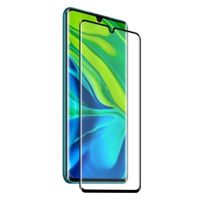 Xiaomi Mi Note 10 (Mi Note 10 Pro) Hat-Prince Tempered Glass melns ekrāna aizsargstikls | Vacins.lv