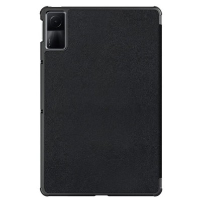 Xiaomi Redmi Pad 10.6" чёрный кожаный чехол-книжка (складной) | Vacins.lv