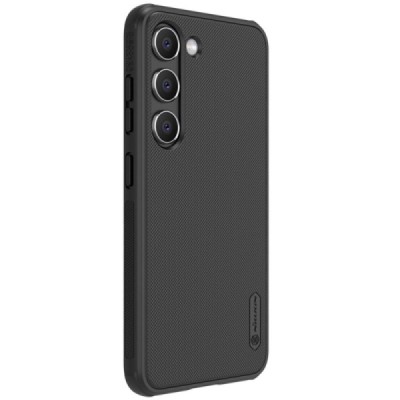 Samsung Galaxy S23 (SM-S911) „Nillkin“ Frosted Shield Pro чёрный чехол | Vacins.lv