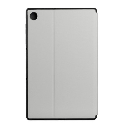 Samsung Galaxy Tab A8 10.5 2021 (X200, X205) Bi-fold светло-серый кожаный чехол-книжка (складной) | Vacins.lv