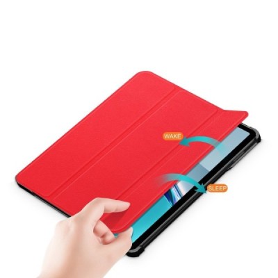 Huawei MatePad 11'' (2021) красный кожаный чехол-книжка (складной) | Vacins.lv