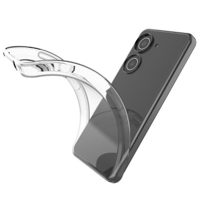 Твердый силиконовый чехол (TPU) для Asus Zenfone 9 (AI2202) - прозрачный | Vacins.lv