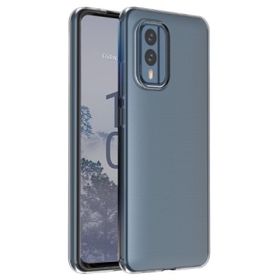 Твердый силиконовый чехол (TPU) для Nokia X30 5G - прозрачный | Vacins.lv