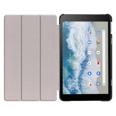 Nokia T10 8" чёрный кожаный чехол-книжка (складной) | Vacins.lv
