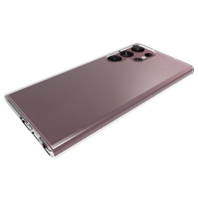 Твердый силиконовый чехол (TPU) для Samsung Galaxy S23 Ultra (SM-S918) - прозрачный | Vacins.lv