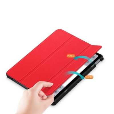 Xiaomi Redmi Pad 10.6" красный кожаный чехол-книжка (складной) | Vacins.lv