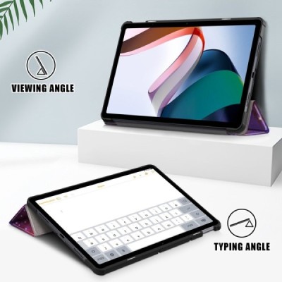 Xiaomi Redmi Pad 10.6" „Cosmo“ цветной кожаный чехол-книжка (складной) | Vacins.lv