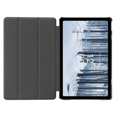 Nokia T21 красный кожаный чехол-книжка (складной) | Vacins.lv