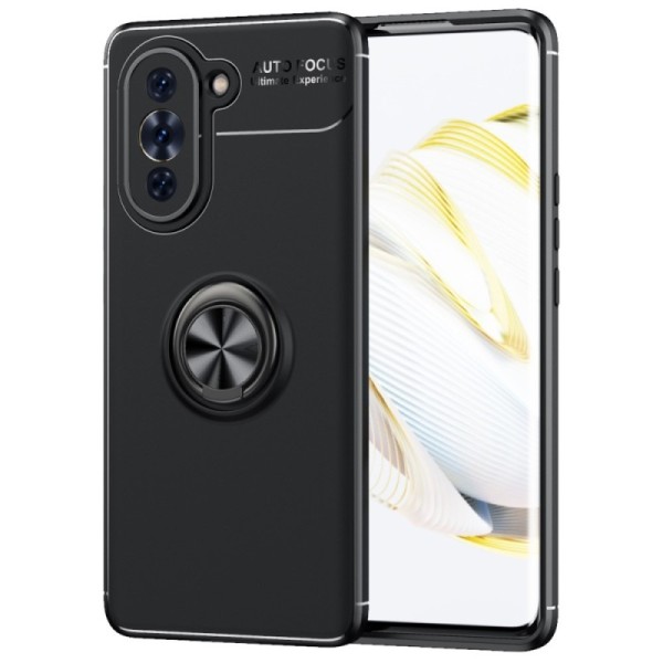 „FOCUS“ Kickstand cieta silikona (TPU) apvalks - melns (Nova 10)