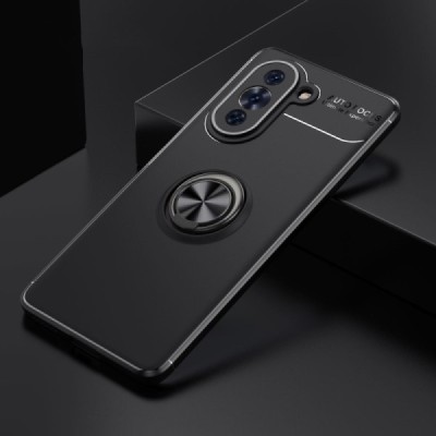 Твердый силиконовый чехол (TPU) для Huawei Nova 10 Pro „FOCUS“ Kickstand - чёрный | Vacins.lv