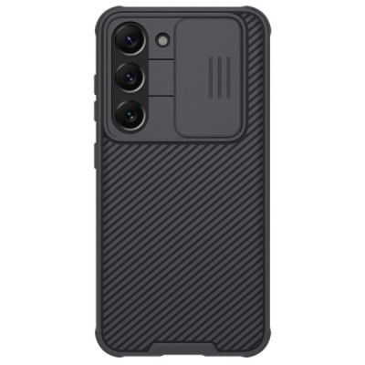 Samsung Galaxy S23+ (SM-S916) „Nillkin“ CamShield Pro чёрный чехол с защитной крышкой для камеры | Vacins.lv