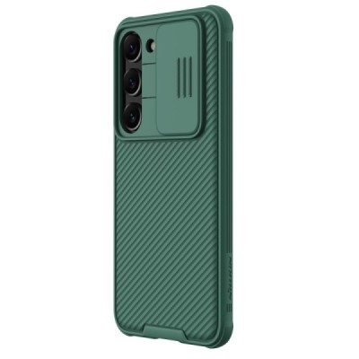 Samsung Galaxy S23+ (SM-S916) „Nillkin“ CamShield Pro зелёный чехол с защитной крышкой для камеры | Vacins.lv