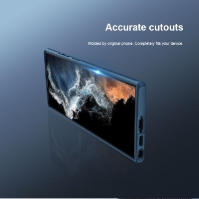 Samsung Galaxy S23 Ultra (SM-S918) „Nillkin“ CamShield Pro синий чехол с защитной крышкой для камеры | Vacins.lv
