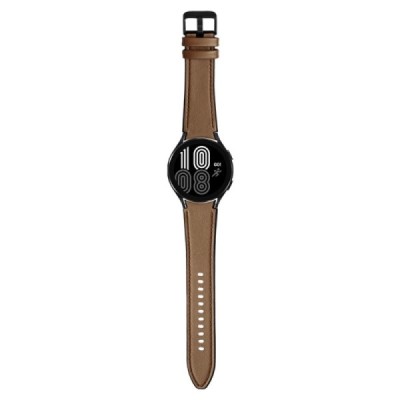 Leather умные часы (Samsung Galaxy Watch 4 / 4 Classic) коричневый кожаный браслет | Vacins.lv