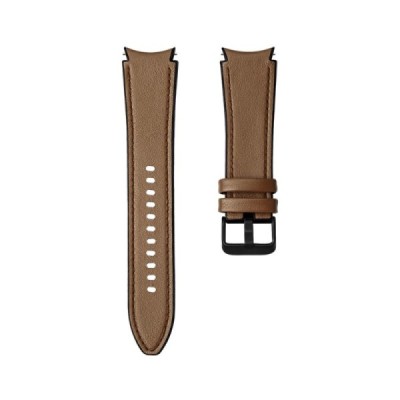Leather умные часы (Samsung Galaxy Watch 4 / 4 Classic) коричневый кожаный браслет | Vacins.lv