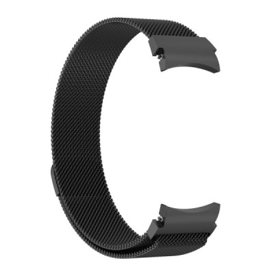 Миланские умные часы (Samsung Galaxy Watch 4/4 Classic) чёрный браслет | Vacins.lv