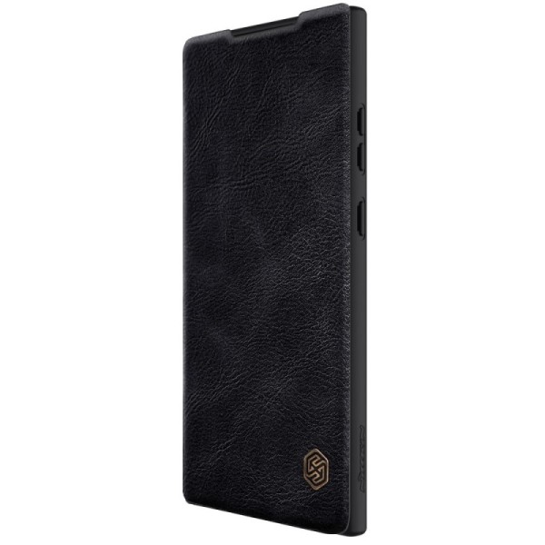 Чехол-книжка „Nillkin“ Qin Pro - чёрный (Galaxy S23 Ultra)