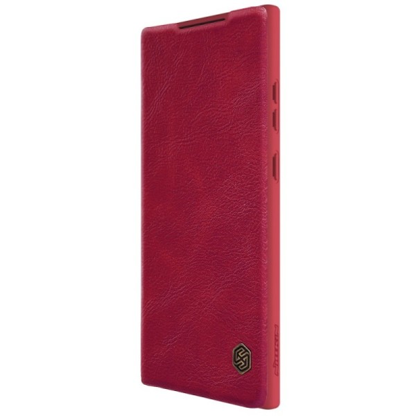 Чехол-книжка „Nillkin“ Qin Pro - красный (Galaxy S23 Ultra)