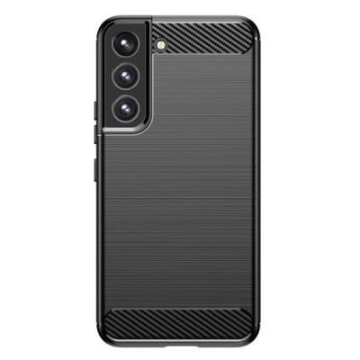 Твердый силиконовый чехол „Carbon“ (TPU) для Samsung Galaxy S23+ (SM-S916) - чёрный | Vacins.lv