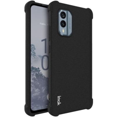 Nokia X30 5G Imak усиленный твердый силиконовый чехол TPU - чёрный | Vacins.lv