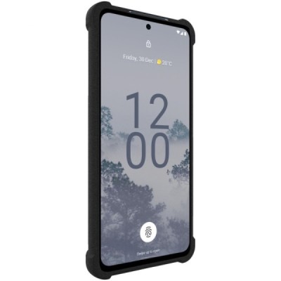 Nokia X30 5G Imak усиленный твердый силиконовый чехол TPU - чёрный | Vacins.lv