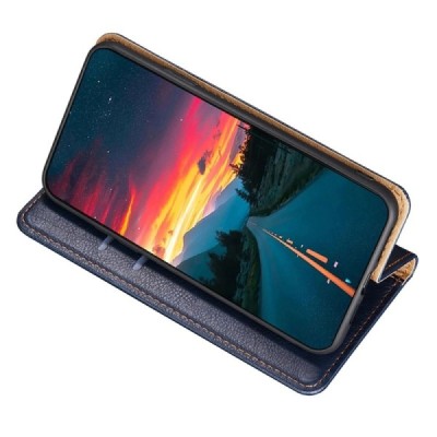 Nokia X30 5G Solīds zils ādas atvērams maciņš | Vacins.lv