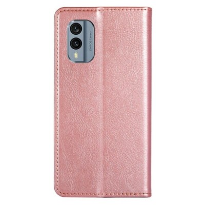 Nokia X30 5G Solīds rozs ādas atvērams maciņš | Vacins.lv