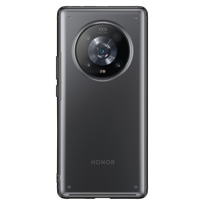 Huawei Honor Magic4 Pro Armor прозрачный чехол из твердого силикона (TPU) с черной окантовкой | Vacins.lv