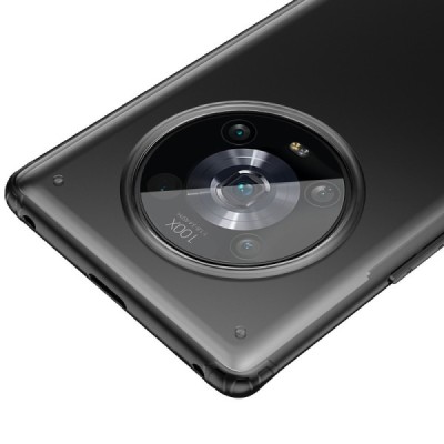 Huawei Honor Magic4 Pro Armor прозрачный чехол из твердого силикона (TPU) с черной окантовкой | Vacins.lv
