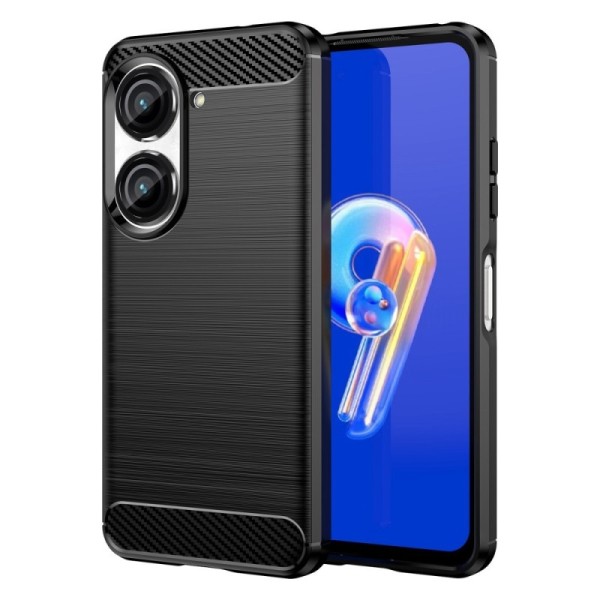 „Carbon“ cieta silikona (TPU) vāciņš - melns (Zenfone 9)