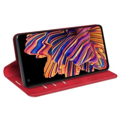 Samsung Galaxy XCover Pro (G715) „Split“ sērijas sarkans atvērams maciņš, maks | Vacins.lv