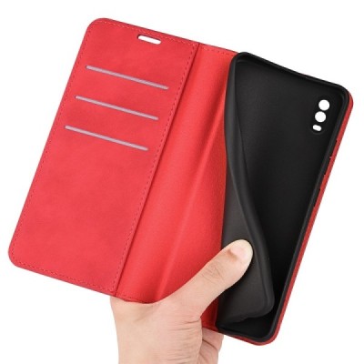 Samsung Galaxy XCover Pro (G715) „Split“ sērijas sarkans atvērams maciņš, maks | Vacins.lv
