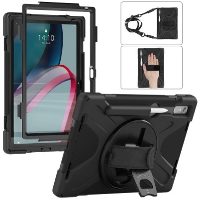 Lenovo Tab P11 Pro 11.2" Gen 2 pastiprinātas aizsardzības melns (360°) apvalks, vaciņš | Vacins.lv