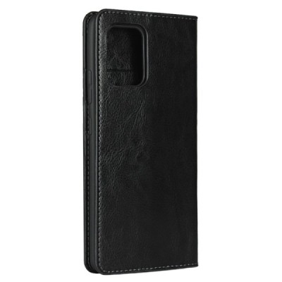 „Deluxe“ Leather Samsung Galaxy S10 Lite (G970) чёрный кожаный чехол-книжка | Vacins.lv