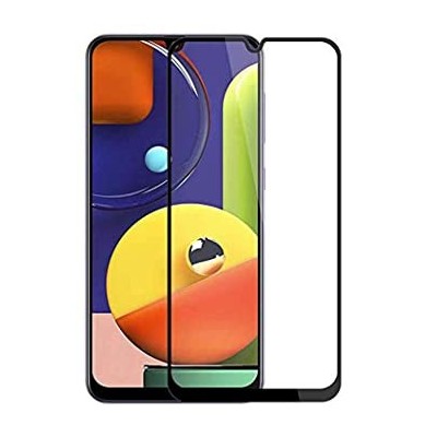 Samsung Galaxy A50 (A30s) „Rurihai“ Tempered Glass melns ekrāna aizsargstikls 2.5D | Vacins.lv