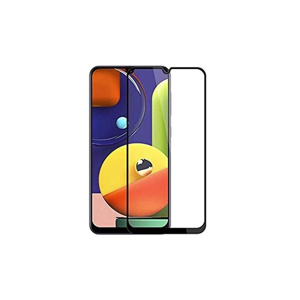 „Rurihai“ Tempered Glass pilnīgi aizsedzams ekrāna aizsargstikls 2.5D - melns (Galaxy A50 / A30s)