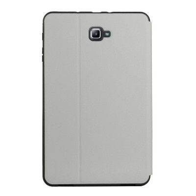 Samsung Galaxy Tab A 10.1 2016 (T580, T585) „Bi-fold“ atvēramais gaiši pelēks maciņš | Vacins.lv
