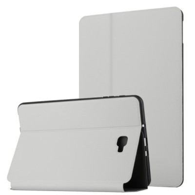 Samsung Galaxy Tab A 10.1 2016 (T580, T585) „Bi-fold“ atvēramais gaiši pelēks maciņš | Vacins.lv